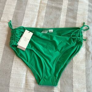 NWT Calia adjustable bikini bottoms Sz Medium Kelly green